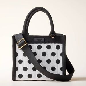 KATE SPADE NEW YORK - POLKA DOT CROSSBODY BAG- TARGET  Black White *In Hand*